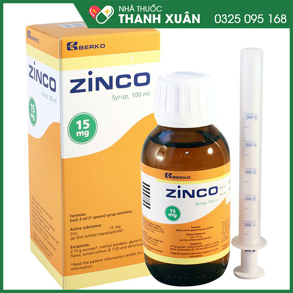 Zinco 100ml - thuốc bổ sung kẽm
